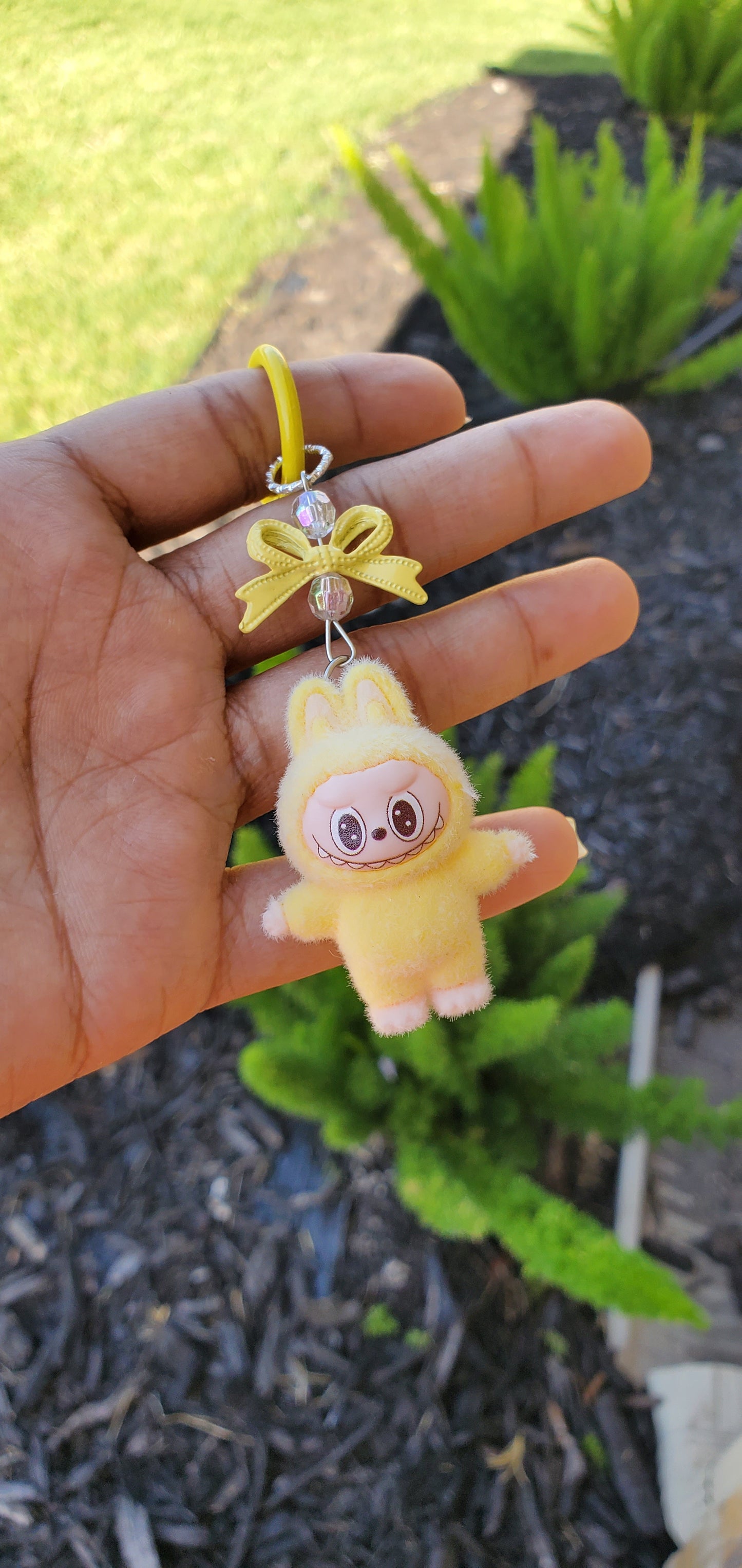 Keychain with Labubu inspiration for Bags, Keyrings Or Accessories Gifts