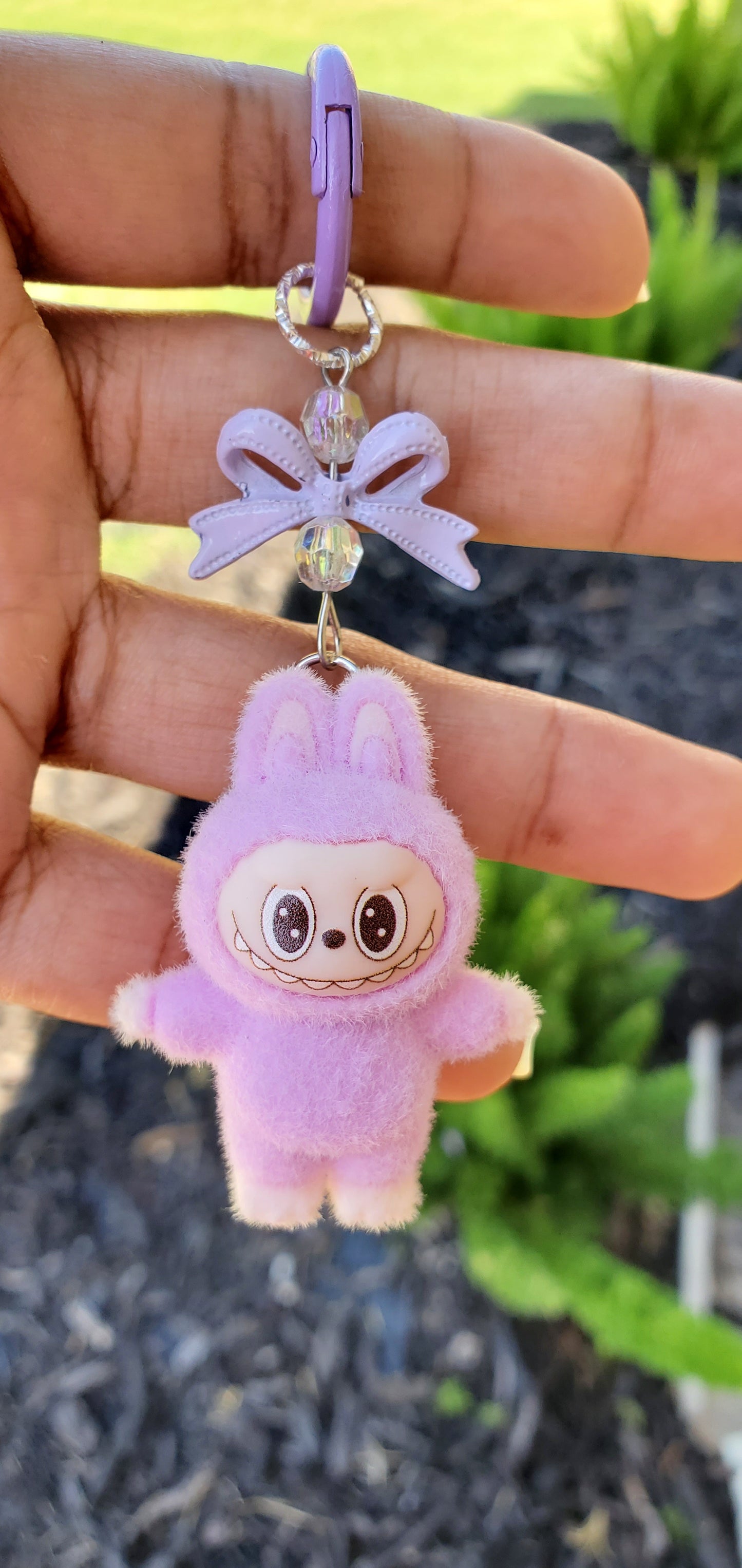 Keychain with Labubu inspiration for Bags, Keyrings Or Accessories Gifts