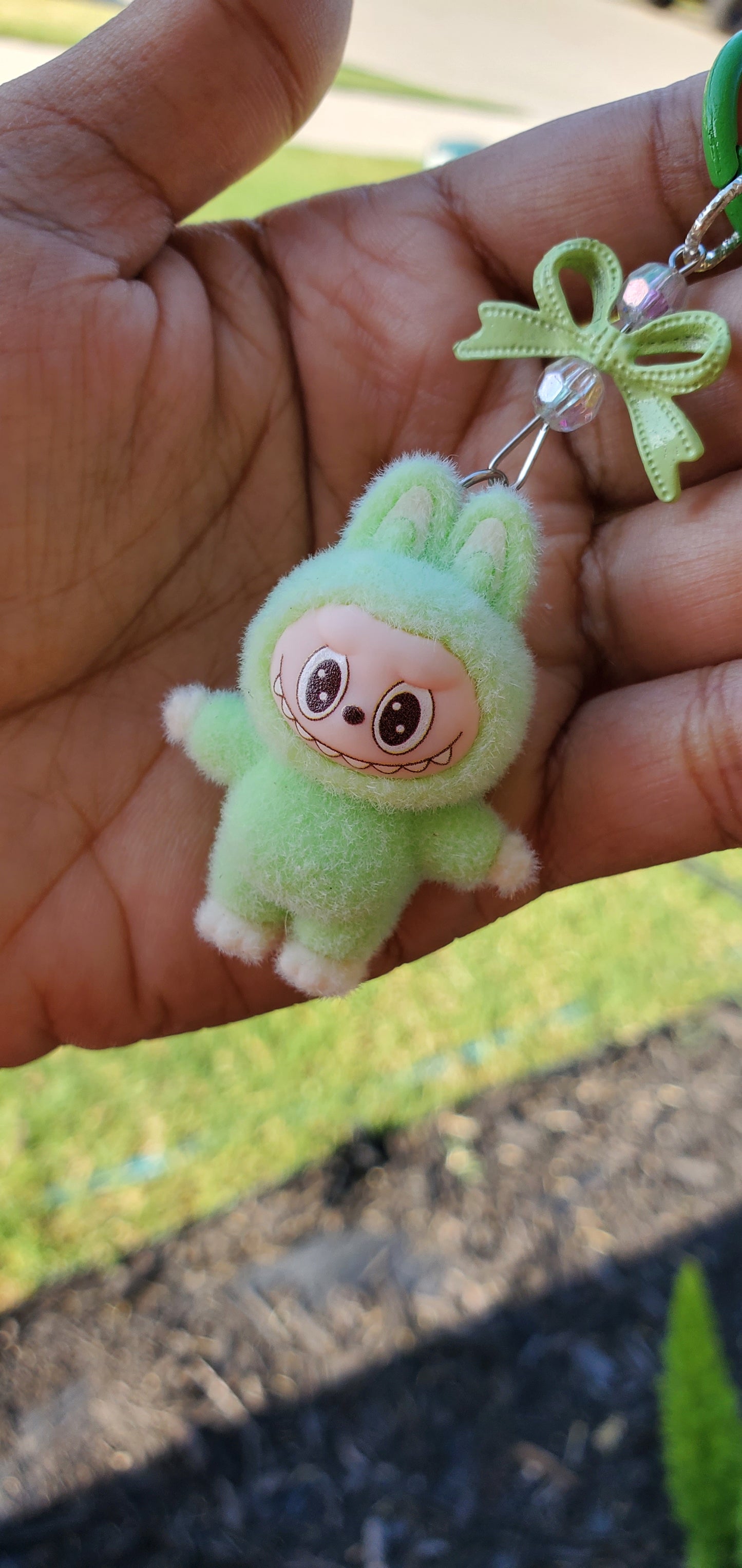 Keychain with Labubu inspiration for Bags, Keyrings Or Accessories Gifts