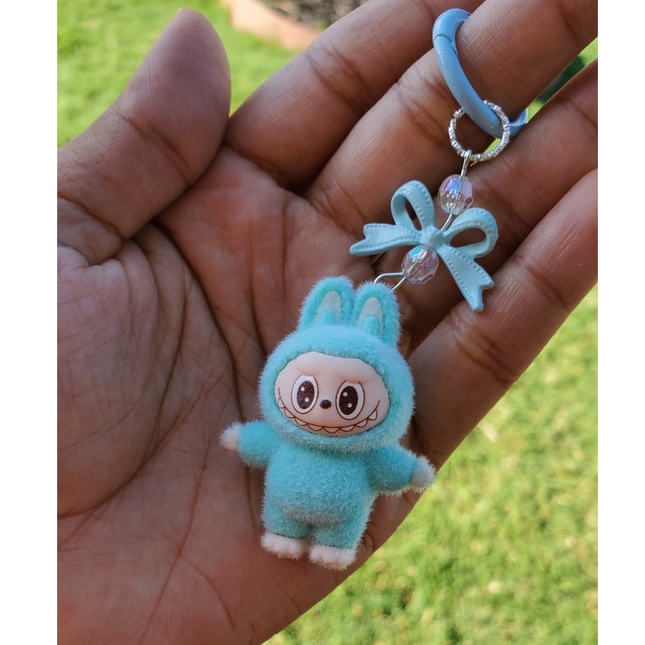 Keychain with Labubu inspiration for Bags, Keyrings Or Accessories Gifts