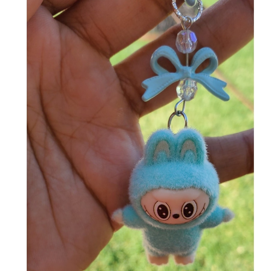 Keychain with Labubu inspiration for Bags, Keyrings Or Accessories Gifts