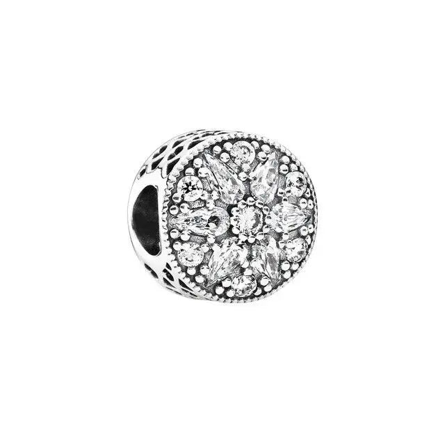 NEW 925 Sterling Silver Charm Fit Original Bracelet Accessories Women Jewelry White Series Football Snake Dreamcatcher Cross