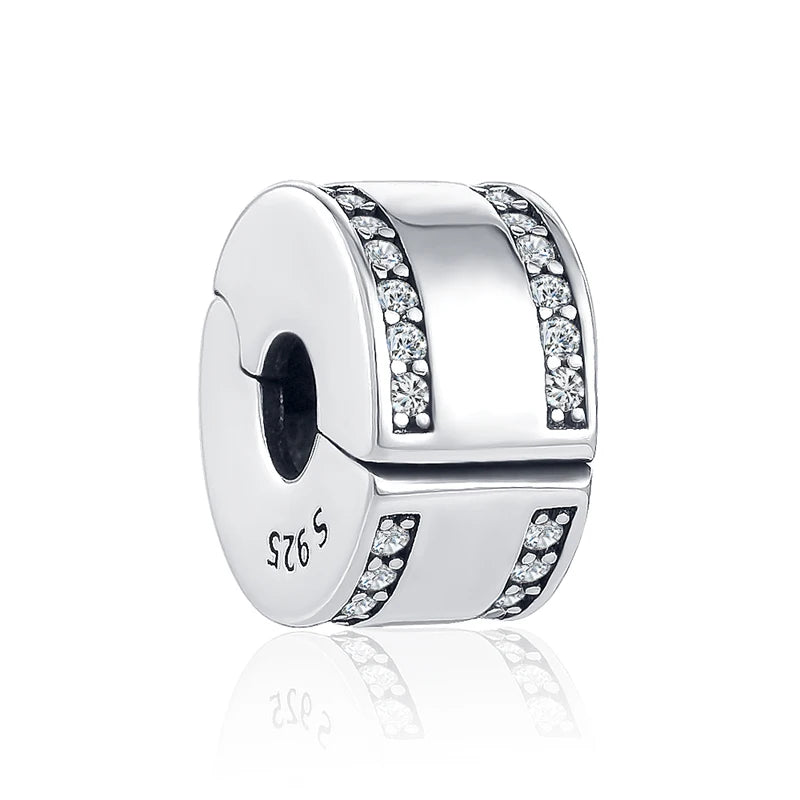 NEW 925 Sterling Silver Charm Fit Original Bracelet Accessories Women Jewelry White Series Football Snake Dreamcatcher Cross