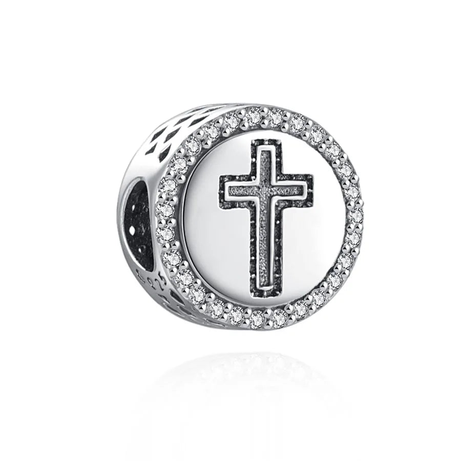 NEW 925 Sterling Silver Charm Fit Original Bracelet Accessories Women Jewelry White Series Football Snake Dreamcatcher Cross