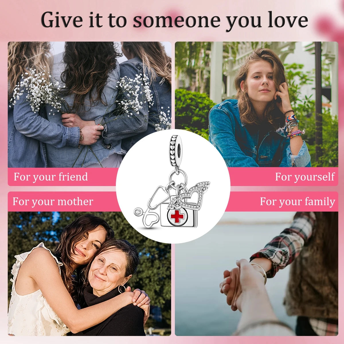 925 Sterling Silver First-aid Kit Household Item Series Charms Beads Fit Original Pandora Bracelets DIY Jewelry Accessory Gifts