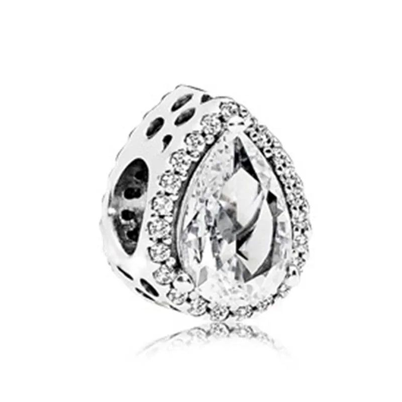 NEW 925 Sterling Silver Charm Fit Original Bracelet Accessories Women Jewelry White Series Football Snake Dreamcatcher Cross