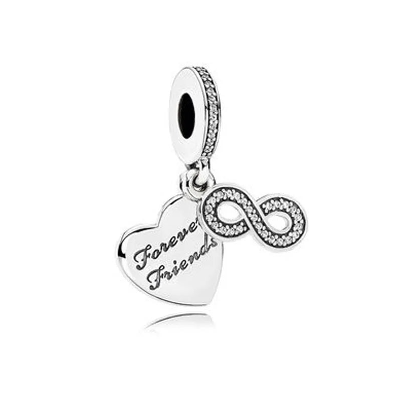NEW 925 Sterling Silver Charm Fit Original Bracelet Accessories Women Jewelry White Series Football Snake Dreamcatcher Cross