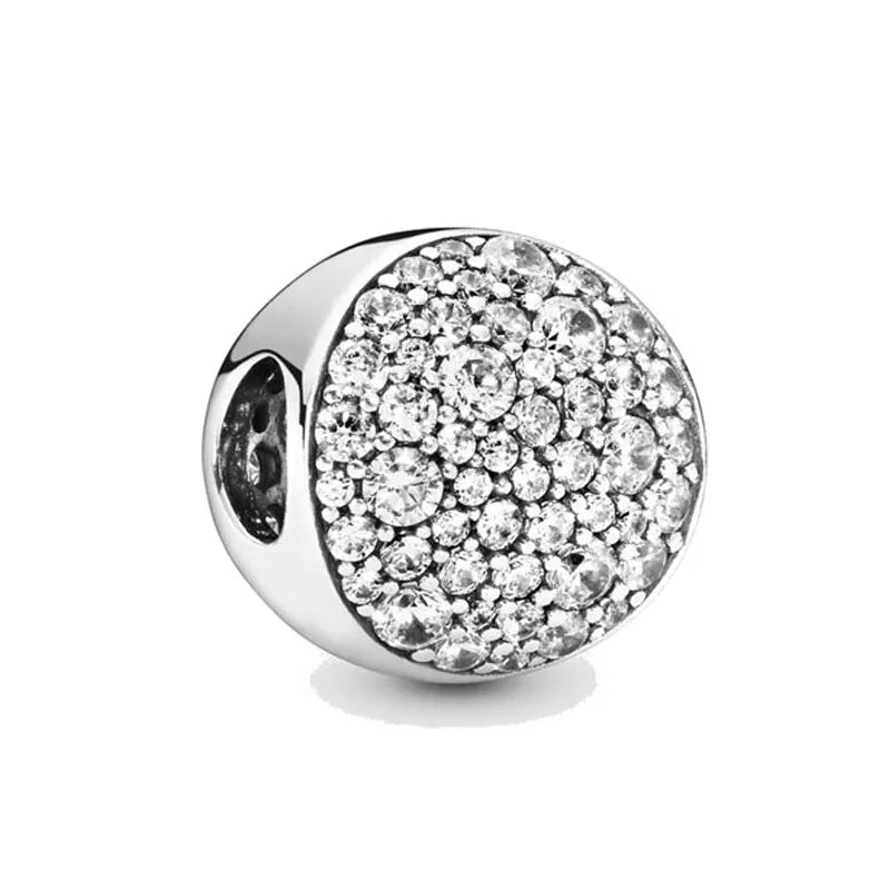 NEW 925 Sterling Silver Charm Fit Original Bracelet Accessories Women Jewelry White Series Football Snake Dreamcatcher Cross