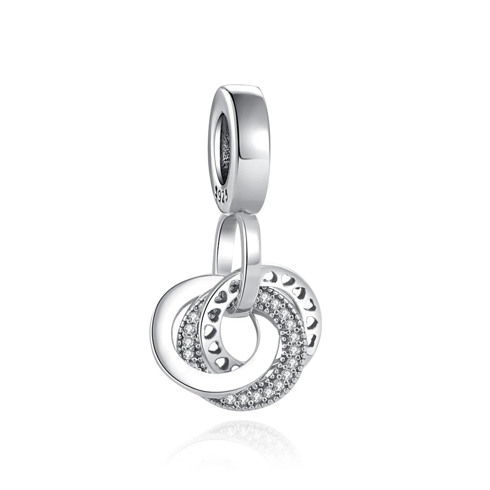 NEW 925 Sterling Silver Charm Fit Original Bracelet Accessories Women Jewelry White Series Football Snake Dreamcatcher Cross